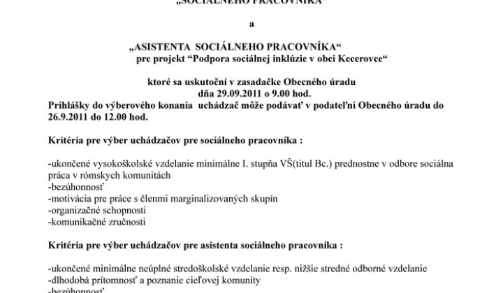 1. fotografia fotogalérie Výberové konanie - KC - foto