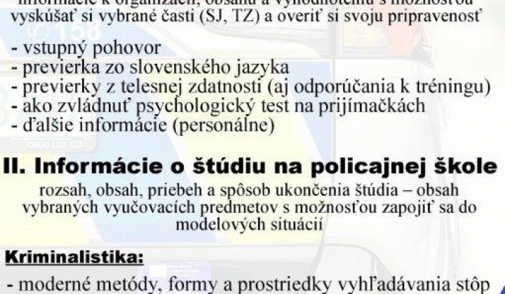 1. fotografia fotogalérie Staň sa policajtom na jeden deň - foto